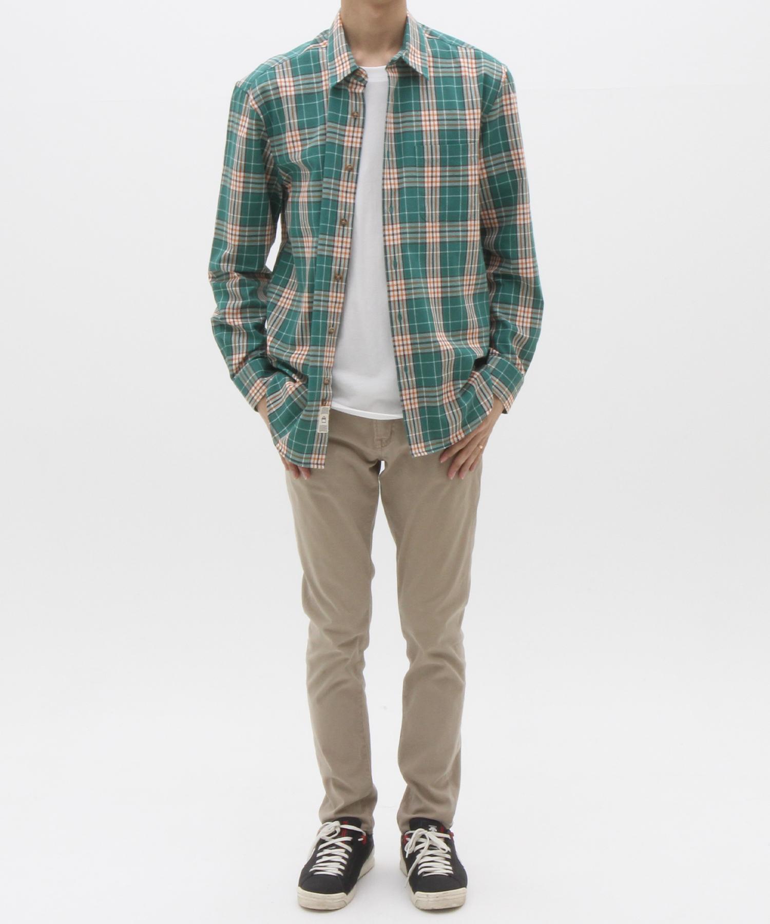 The Shirt Studio Green Oversized Cotton Check Shirt 100