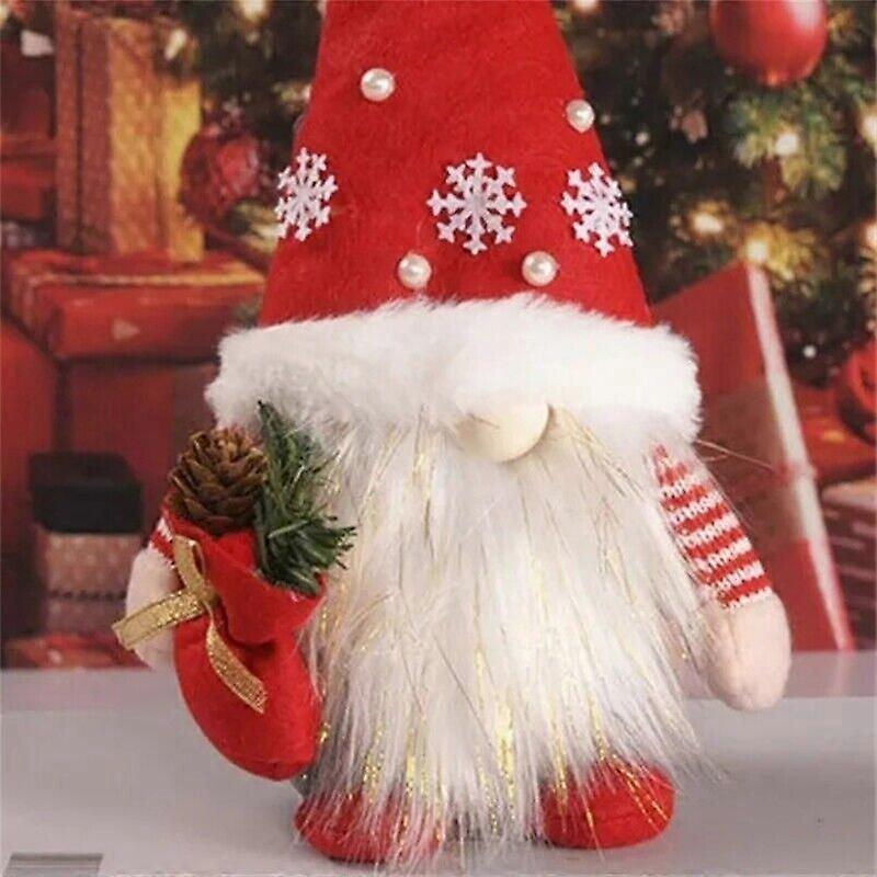 Plush Gnome Dwarf Faceless Doll Merry Christmas Decoration For Home Ornament