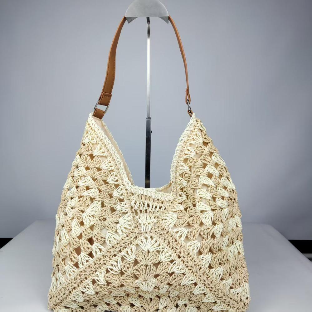 Summer Weave Shoulder Bag Beach Women's Handbags Trendy Straw Crochet Bag  Ladies/Girls