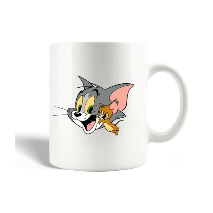 Tazza bianca di Tom e Jerry
