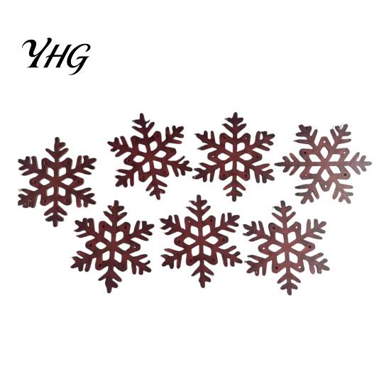 Layered Wooden Christmas Landscape 7Pcs Silhouette Lights with Warm Backlight, LED Reindeer 3D for Home Santa Sleigh Wall Decoration, Seasonal