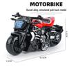 Children's TikTok Influencer Pull-Back Toy: Boys' Motorcycle & Car Alloy Model