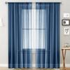 Solid Color Double String Terylene Curtain Sheer Semi-Blackout Thin Window Sheer