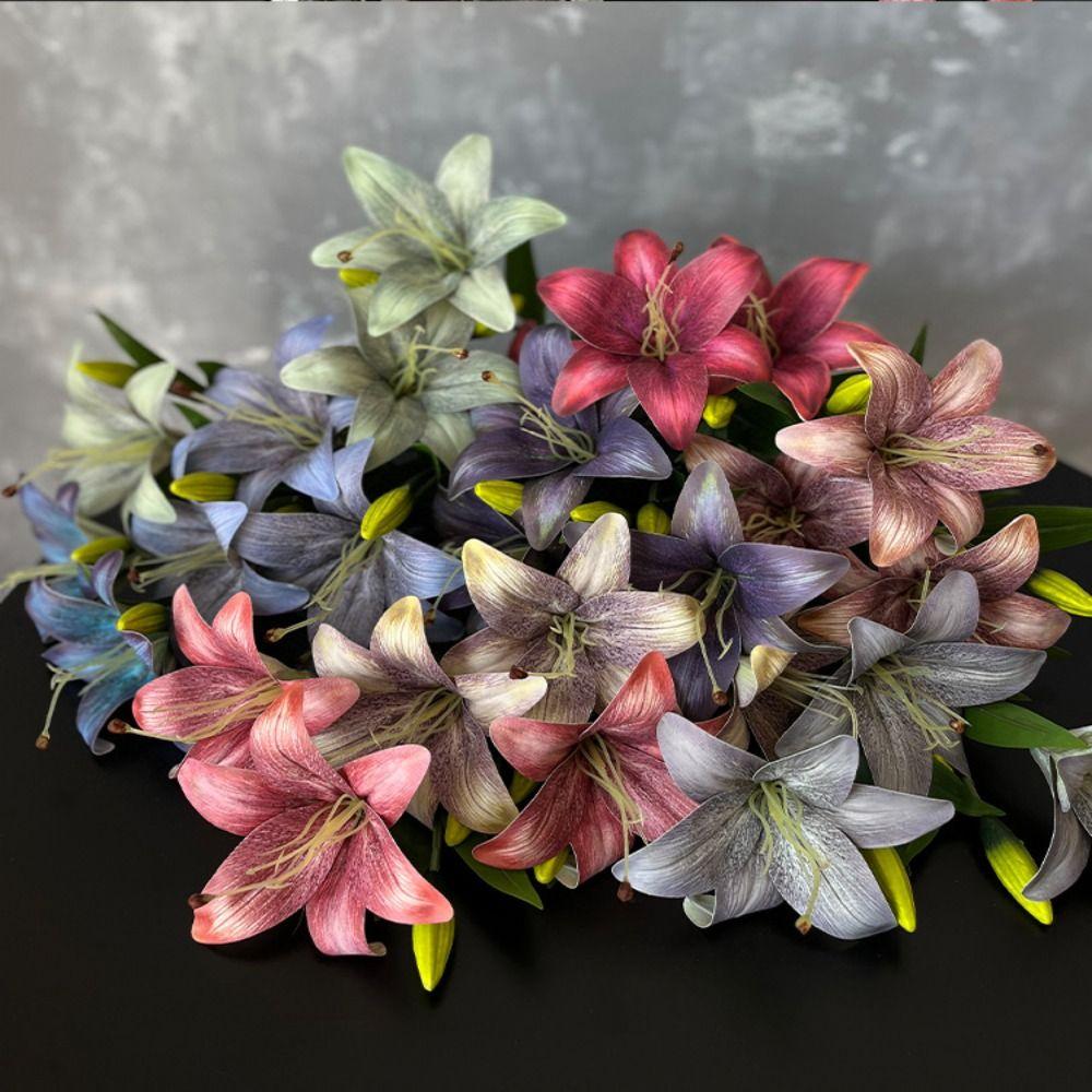 3D Printing Simulation Flower Real Looking Fake Flores Artificial Flowers  for Garden