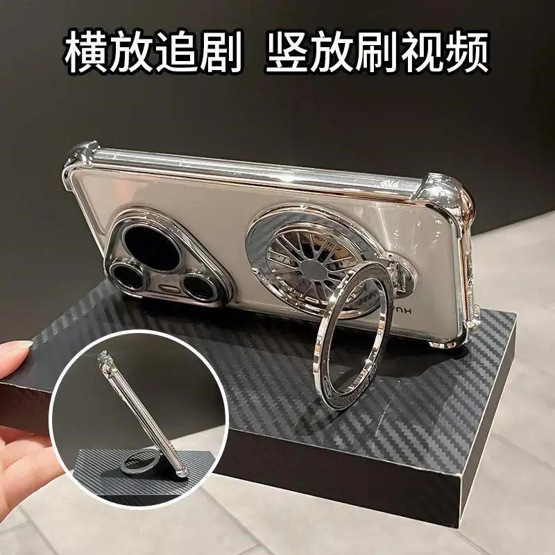 Rotate Gyroscope Shockproof Case For Xiaomi Redmi 9C 9A 10 10C 10A 12 12C 13 13C 13x 14C 15C Magnetic Bracket for Magsafe Holder
