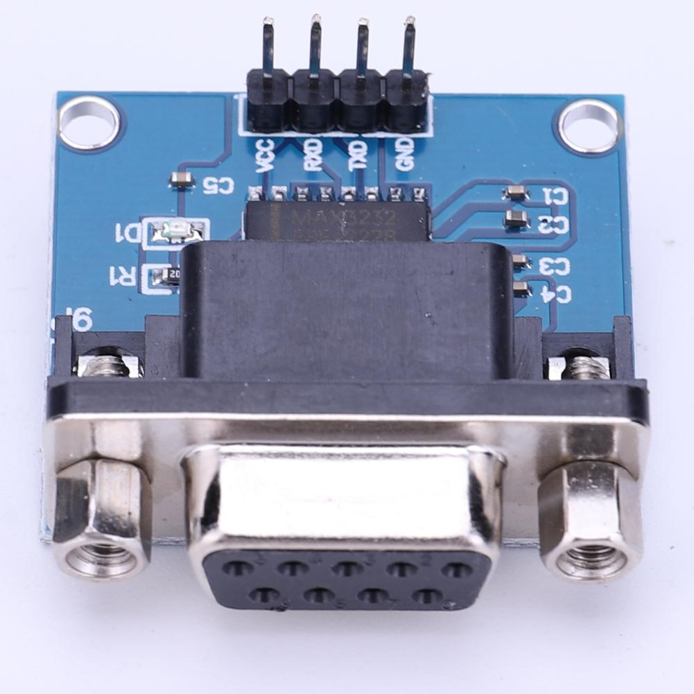MAX3232 RS232 To TTL Female DB9 Connector 3.3V-5.5V MAX232 Flashing Board Female Serial To TTL Module RS232 To TTL Brushboard