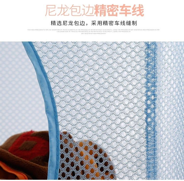 1Pcs Four-layer Collapsible Hanging Basket Breathable Mesh Toy Storage Basket Storage Cage Drying Ba