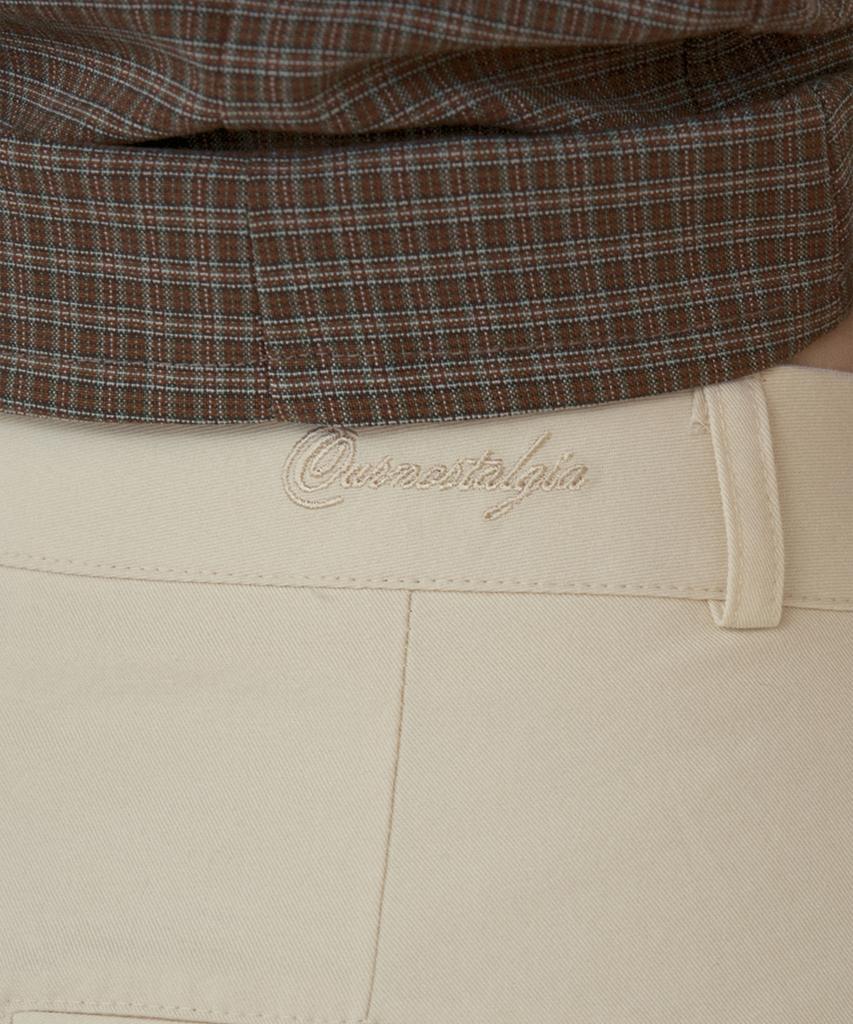 Aueonoseuteljia Mono Basic Straight Cotton Pants_Beige(O25-Pt02)