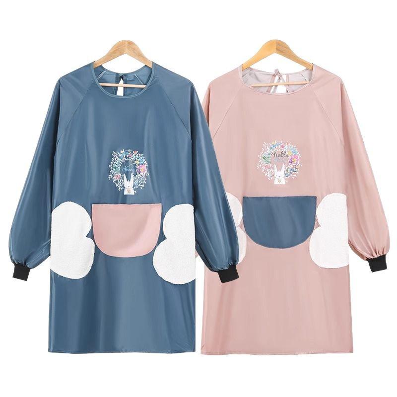 Waterproof & Oil-proof Summer Apron - Hand-Wipable, Cute, Fashionable, and Widened for Stir-Frying