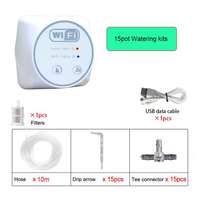 WiFi Smart Garden Irrigation Controller Plant Automatic Drip Irrigation System Remote Phone Control Watering Timer Device Set