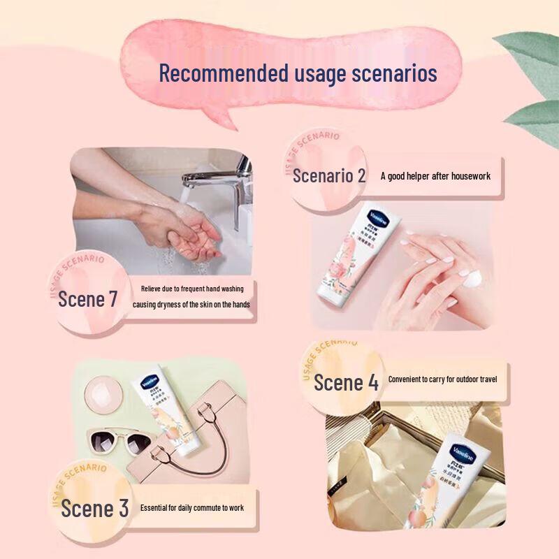 Vaseline Rose Scented Moisturizing Hand Cream (2-Pack)