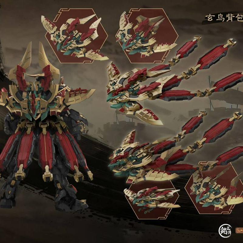 SUNDAYHOBBY Ming Jiang Zhuan 1/100 Ying Zheng CN Original Mecha Buildable Plastic Model Kit Collectible Figure For Hobbyists