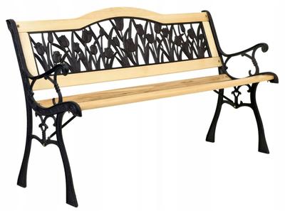 Cast Iron Garden Bench Tulip