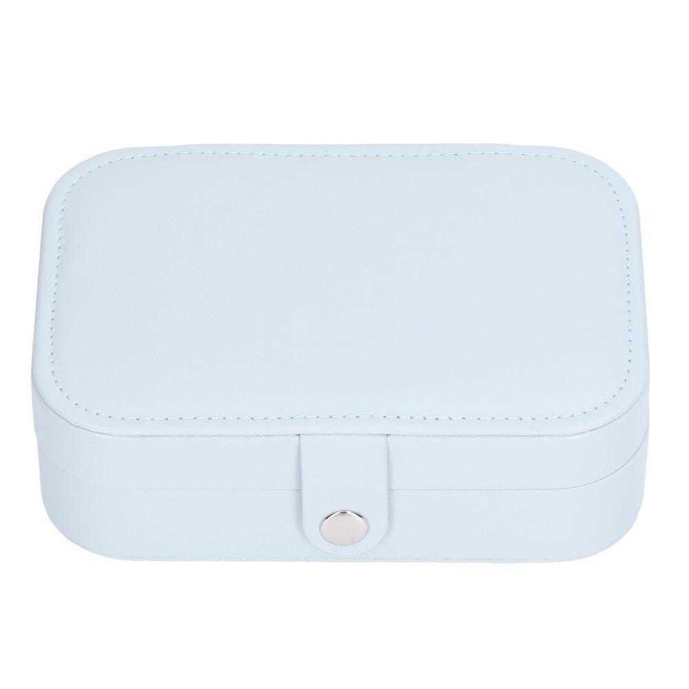 

Vacation Present Large Capacity Travel Jewelry Case Leather Durable Travel Jewelry Box Simple Portable Jewelry Organizer Travel