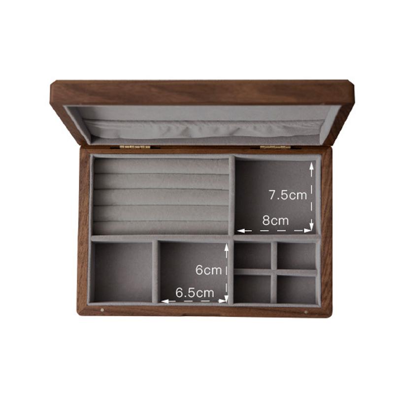 Neue Holz Schmuck Aufbewahrungsbox Display Ohrring Ringe Box Schmuck Organizer Box Luxus Schmuck Geschenk Verpackung Box Armband Paket