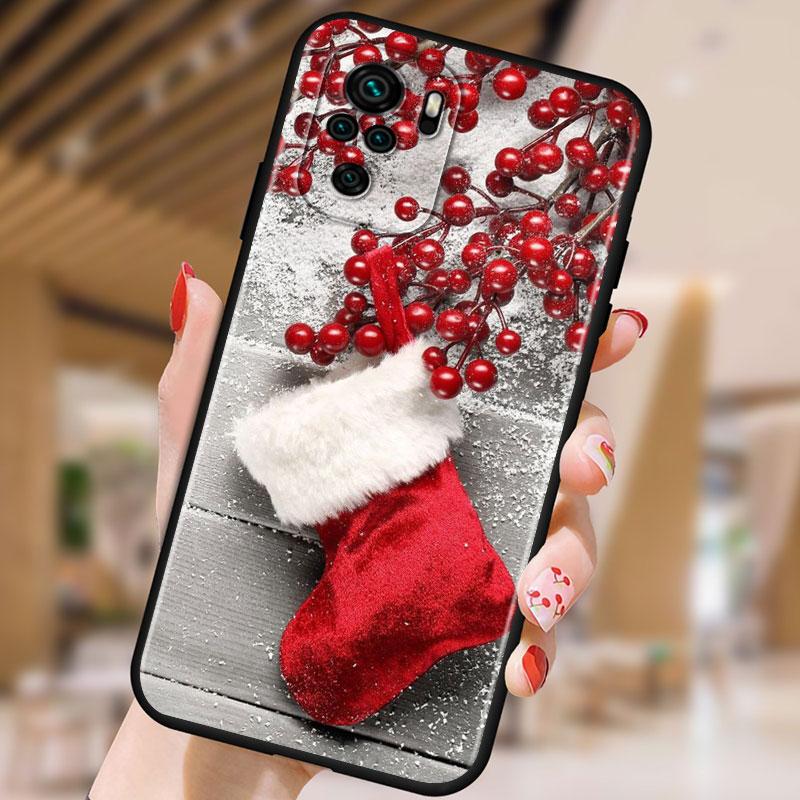 

Новогодние подарки на Рождество для Xiaomi Redmi Note 10 10S 9 9T 9S 9Pro Max 8T 8Pro 8 7 6 5 Pro 5A 4X4 мягкий черный чехол для телефона Redmi Note10 ProMAX