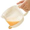 Egg Mixer Cup Semi-Automatic Ergonomic Kitchen Baking Tool Manual Egg Mixer Cup for Marinades Cake Batter Juices Sauces Cream