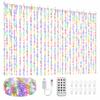 LED Curtain Lights Copper Wire USB Powered Remote Control Timer IP68 Waterproof