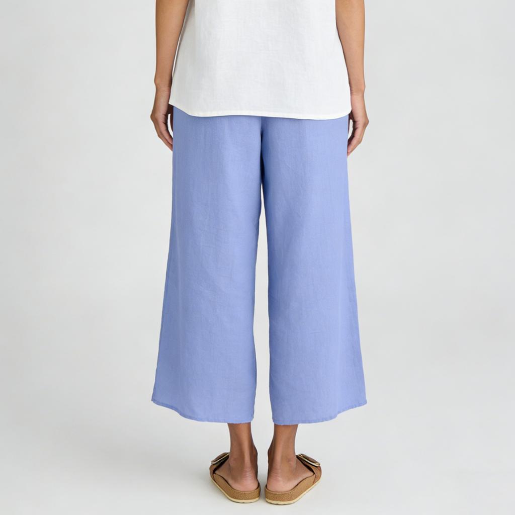 Damen Modische Farbige Hosen mit Geradem Bein, Hoher Taille und Taschen, Freizeithosen