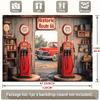 Historic Route 66 Gas Pump Backdrop Retro Gas Station Party Photo Background