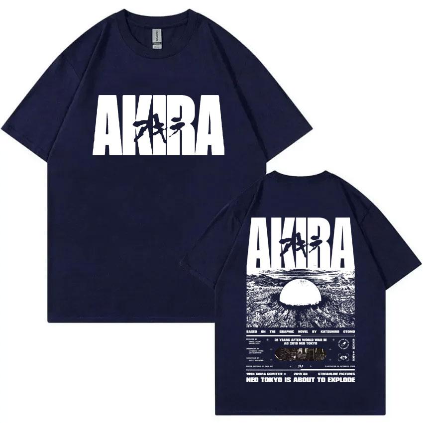 Japanese Science Fiction Cartoon Movie Anime Akira Shotaro Kaneda Graphic T Shirt Unisex Women Fashion Vintage Oversized T-shirts