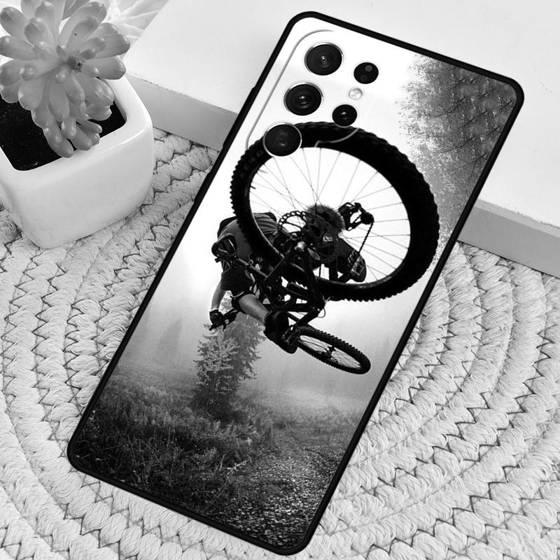 Sport Mountain Bike Cycling Art TPU Phone Case For Samsung Galaxy note 10 pro S26 S25 S24 S23 S22 Ultra Plus S21 FE S20 Cover