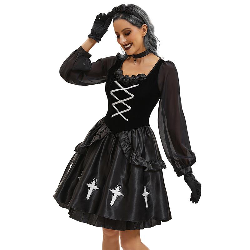 Halloween Adult Costumes Gothic Ghost Bride Costumes Dark Wind Imp Costumes Witch Costumes Vampire Costumes