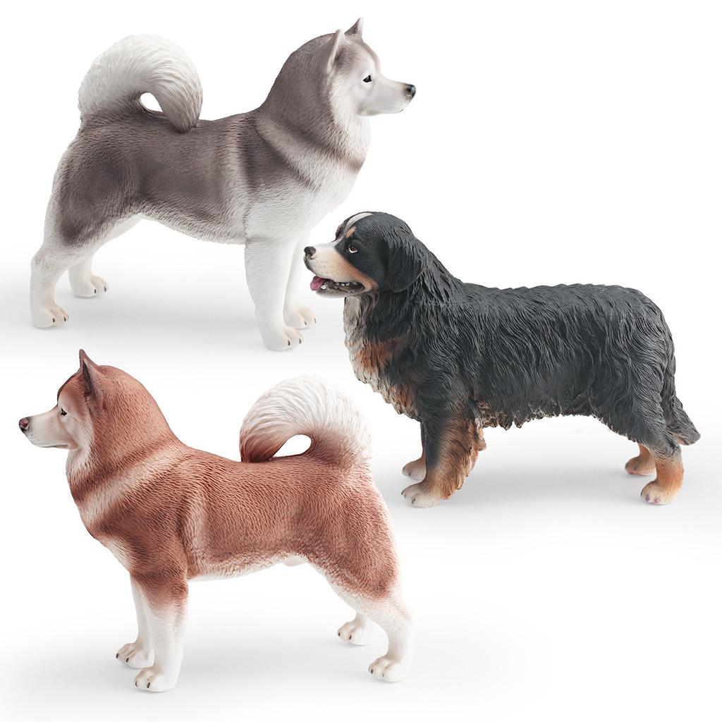 Pet Bernese Mountain Dog Alaskan Pvc Static Models For Kids Learning Gift