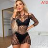 Plus Size Women Hot Sexy Floral Pattern Fishnet Bodysuit Lingerie Open Crotch Bodystocking Lingerie Sleepwear Crotchless Sexy Underwear Costumes