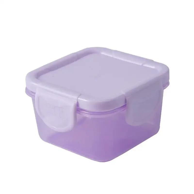 Contenitore per alimenti in plastica di piccole dimensioni, a prova di umidità, mini contenitore per la cucina con coperchio a prova di perdite, accessori per la cucina