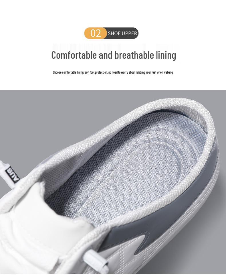Men's Casual Breathable Slip-On Korean Style Spring Slippers