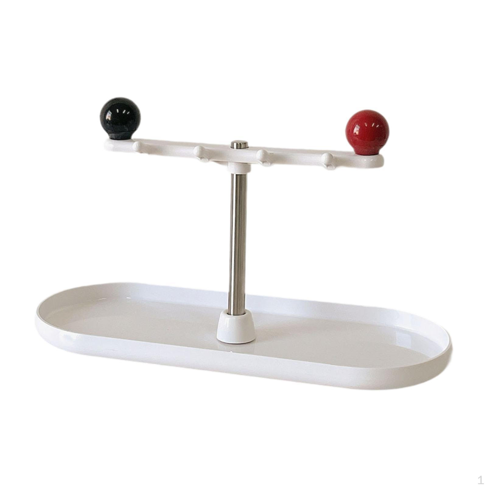 

Подвесная стойка для украшений, решение для хранения ключей с подносом для прихожей белый