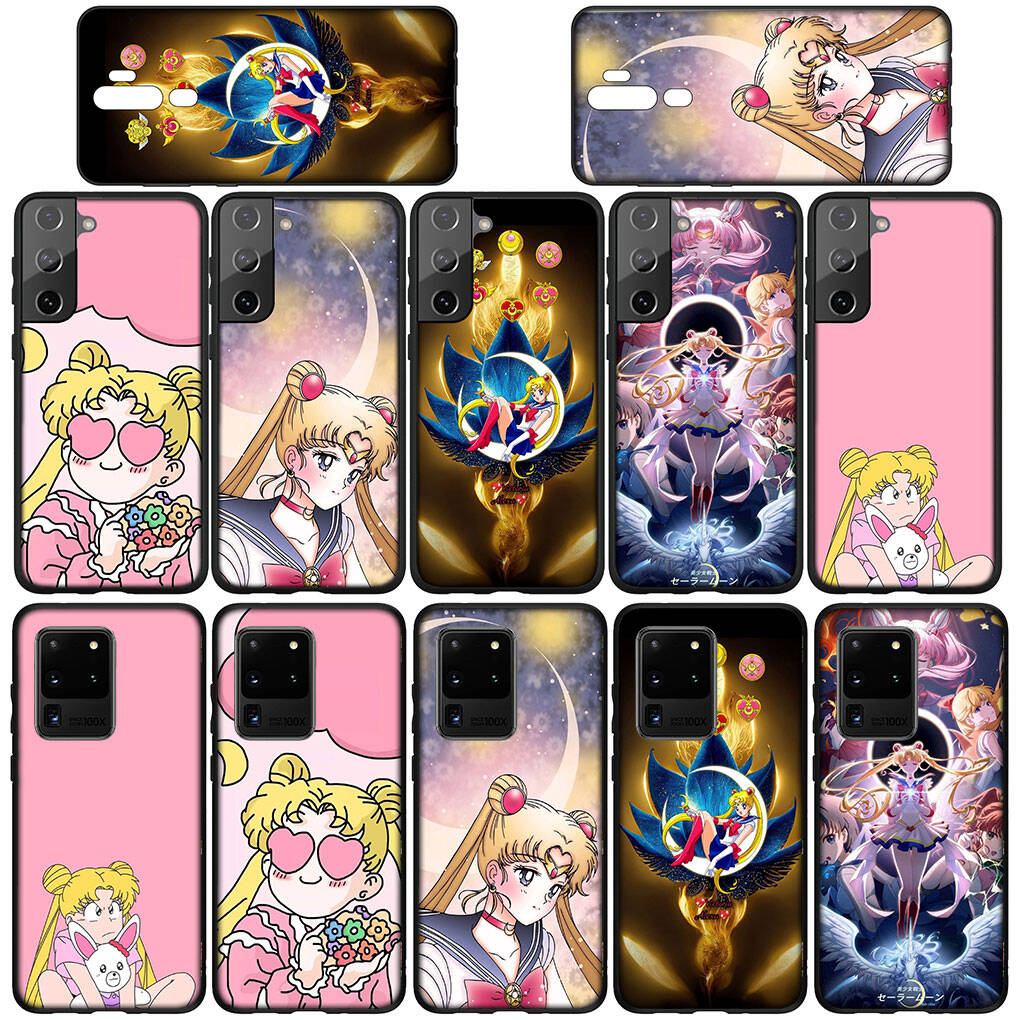Cover for iPhone 17 16 15 Xiaomi Poco Redmi Note 14 13 12 11 Pro Max 9 16e Samsung Galaxy S25 S24 S23 OPPO Huawei Lovely Sailor Moon Phone Case