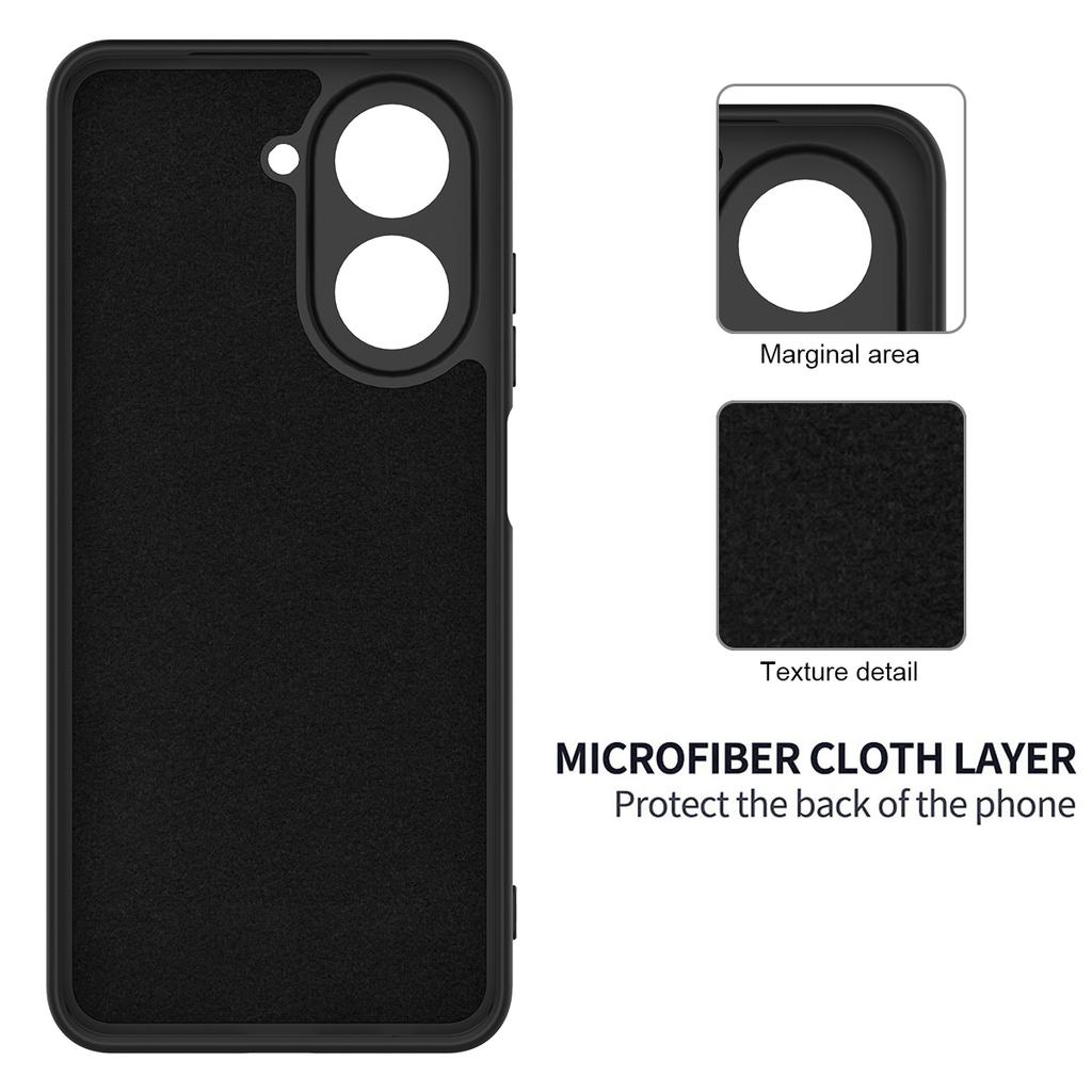 For Xiaomi Redmi A5 NFC (EU) (173.45mm) Liquid Silicone Case Phone Back Cover with Hand Strap