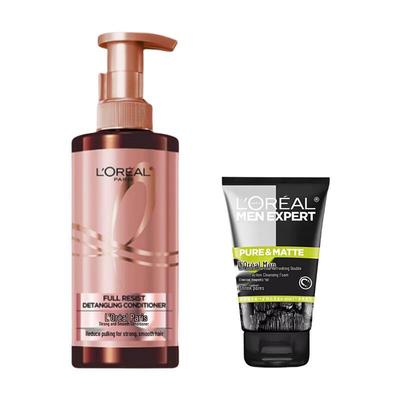 L'Oréal Men Expert Öl-Kontrolle Reinigungsgel & Shampoo Set