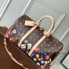 Trendy Genuine Leather Multi-Functional Crossbody Travel Bag - Fashionable, Versatile, and Spacious