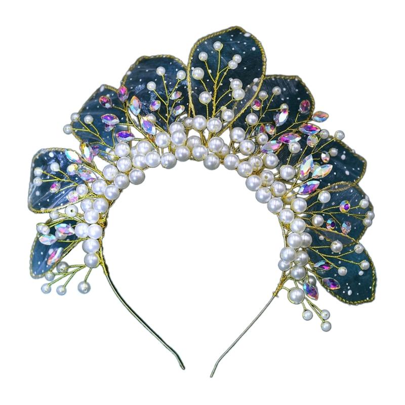 

Элегантные Золотые Свадебные Диадемы для Женщин Свадьба Конкурс Красоты День Рождения Короны Повязки на Голову с Блестящими Стразами Украшения для Волос 1