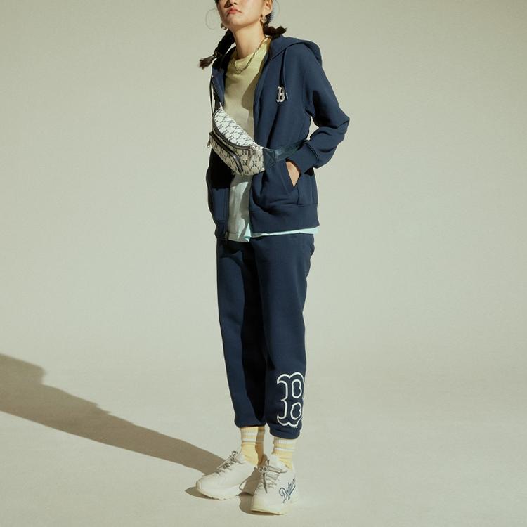 New MLB Knitted Sports Pants Unisex Blue 31TP03111-43N