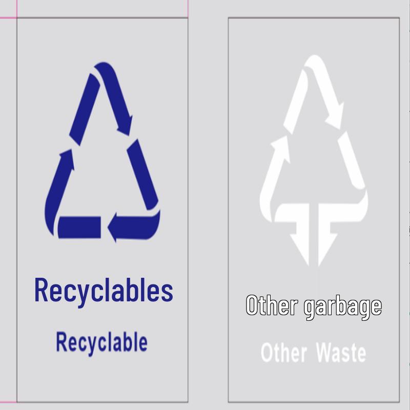 DAZHEN CERAMICS Self-Adhesive Waste Classification Sticker