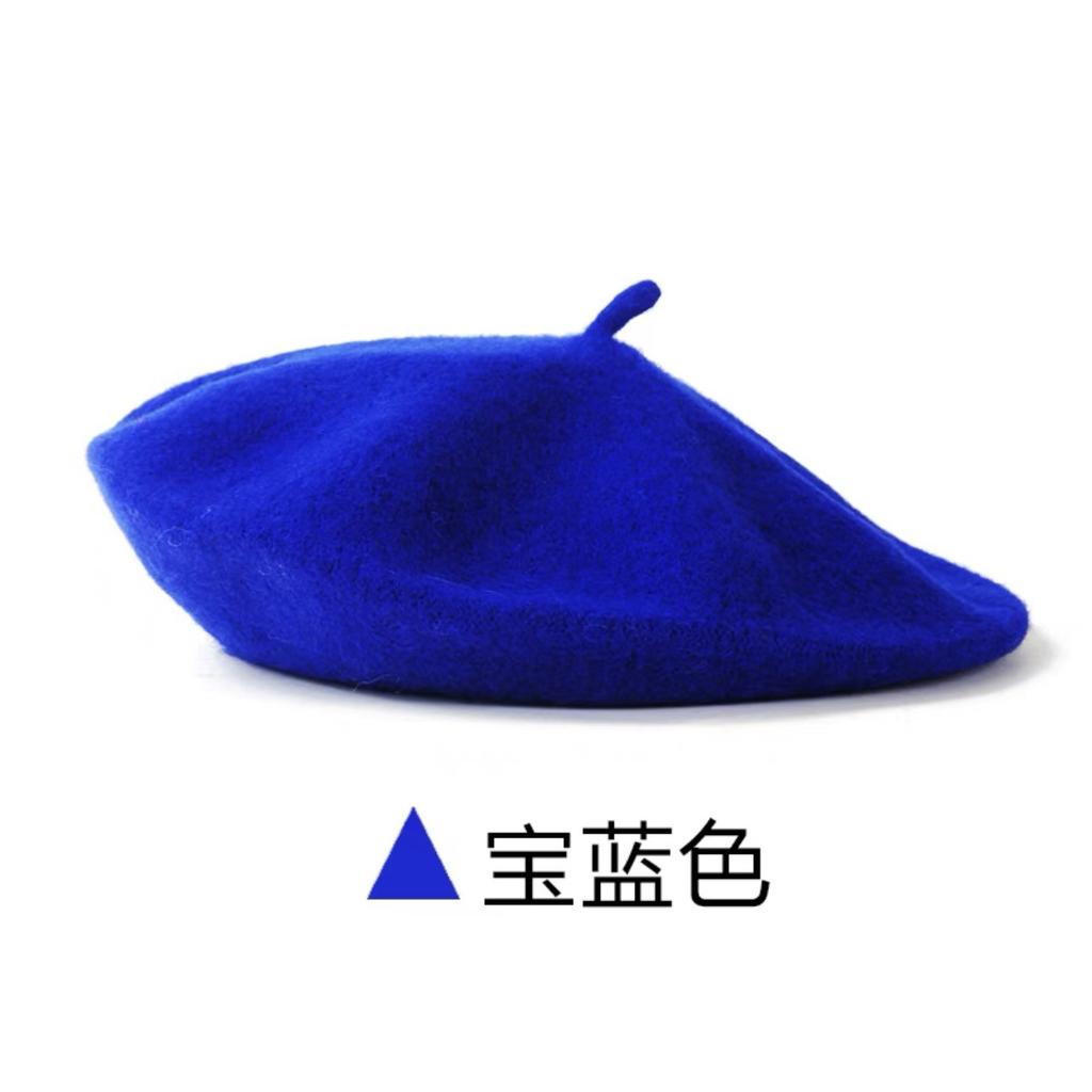 Autumn Winter French Beret Wool Pumpkin hats for women Ladies Female Outdoor Thick Warm Artist Caps Gifts
