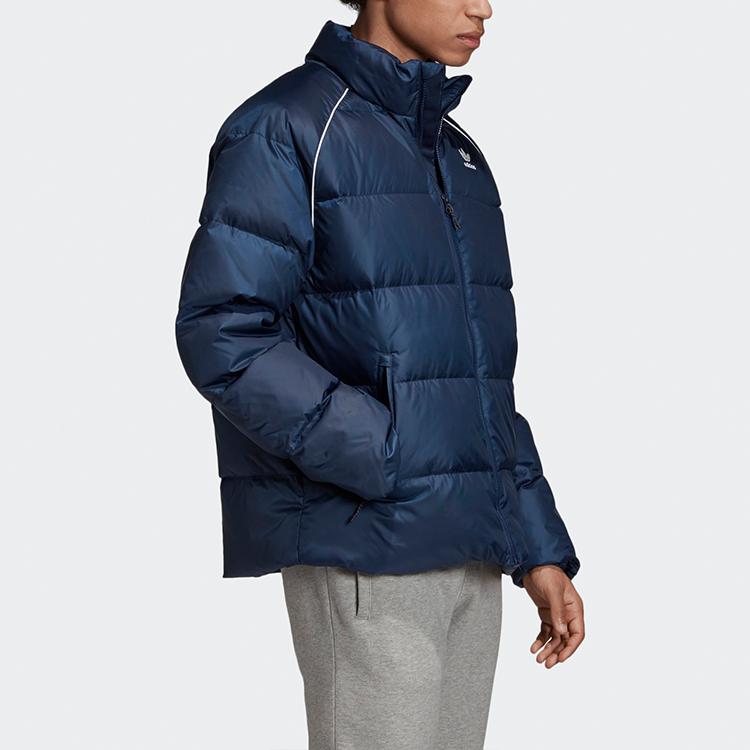 Adidas Originals Adicol Jacket 1 Warm Solid Color Down Jacket With Stand-Up Collar Men Jackets College-Navy-Blue ED5838