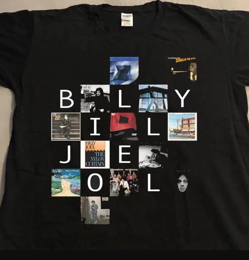 Vintage Billy Joel All Album Cotton Unisex All Size T-Shirt Unisex T-Shirt XL
