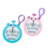 Handheld Game Console Keychain Light Up PopGame Toy Sensory Fidgets Toy Push Bubble Keyring with LED Kids Stress Toy
