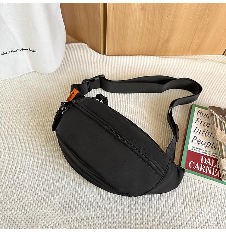 Summer Korean Style Sports Chest Bag – Fashionable Wide Strap Waist & Messenger Bag for Women