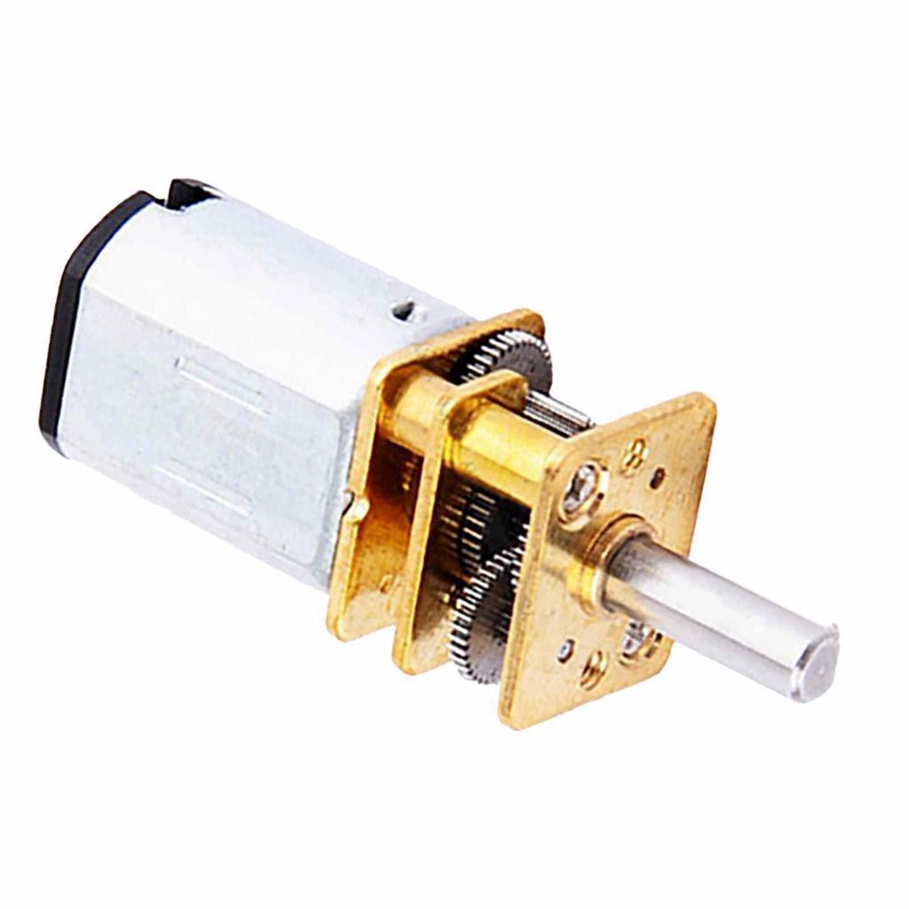 2 Pcs Gear Motor 6V 300RPM Speed Reduction Gear Motor with Metal Gearbox for Replacement