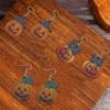 3 Stk/Set Halloween Geistergesicht Kürbis Ohrringe, Können an Halloween getragen werden