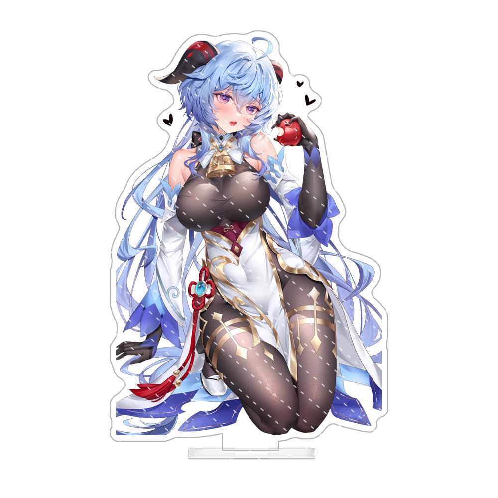 Anime Game Character Acrylic Standee: Keqing, Ningguang, Sucrose, Yae Figurine Gift.