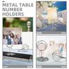 10Pcs Sturdy Metal Table Number Holder Versatile Photo Menu Card Clip Stand for Cafes Restaurants Weddings Offices Event Decor