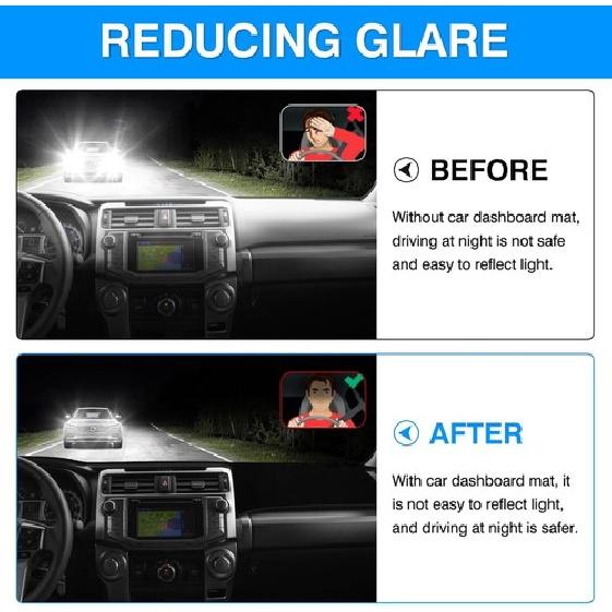 For Toyota 4Runner 2010 2011 2012 2013 2014-2024 Black Dash Mat Dashboard Cover