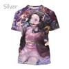 Summer Nezuko Kamado 3D Personalized Anime Printed T-shirt Fashion Men and Women Devil Slaye Short Sleeve Hip Hop T-shirt